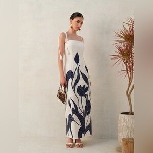 71 Floral Tie-Back Cami Dress